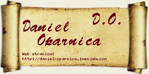 Daniel Oparnica vizit kartica